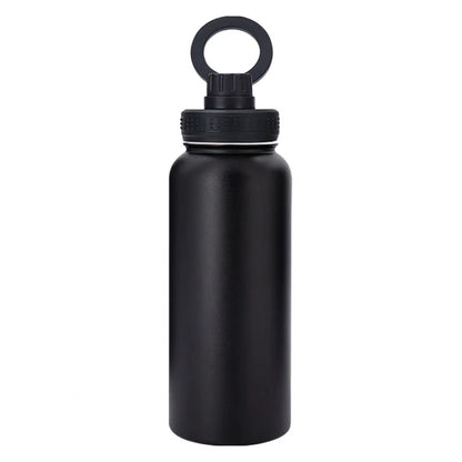 1L Insulated Magnetic Phone Holder Water Bottle