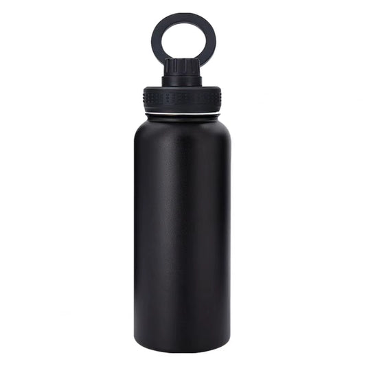 1L Insulated Magnetic Phone Holder Water Bottle